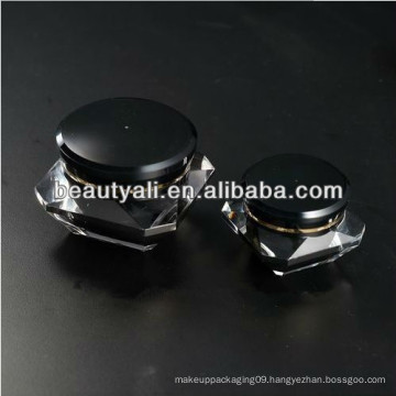 Black Diamond Acrylic Cosmetic Packaging Jar